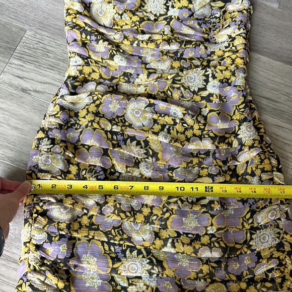 Zara NWT one shoulder mini dress size small B7 - Picture 13 of 15